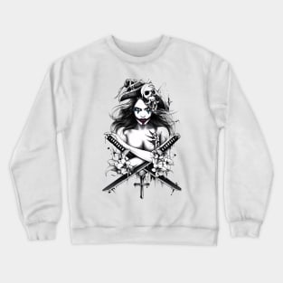 Geishas and Bushido, Eastern Culture Graphic T-shirt 27 Crewneck Sweatshirt